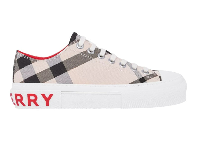 Burberry Gabardine Buttermilk White Red (Women's)