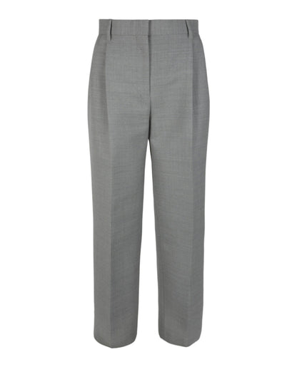 Burberry Gaelle Wide-Leg Trousers Grey