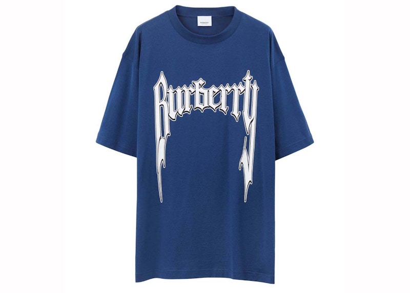 Burberry Graphic Logo-Short-Sleeve T-shirt Blue