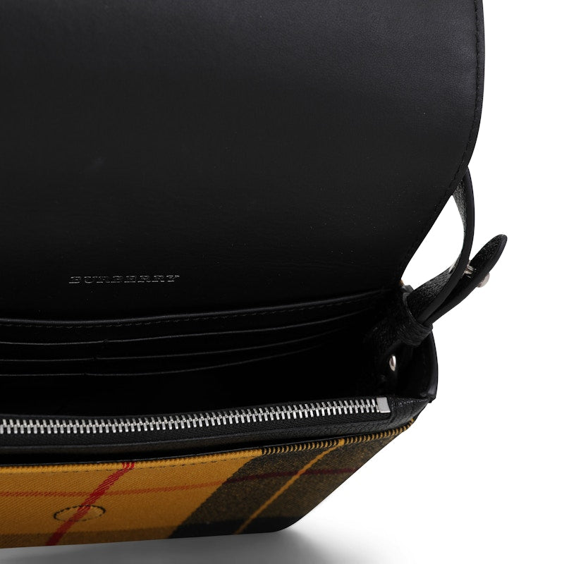 Burberry Hampshire Crossbody Tartan Mix Beige/Yellow