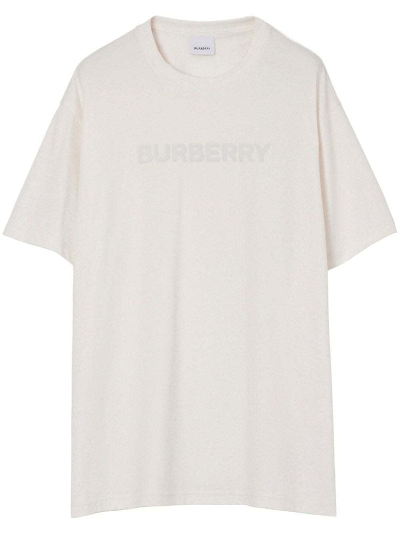 Burberry Harriston Short-Sleeve T-shirt Ivory/White