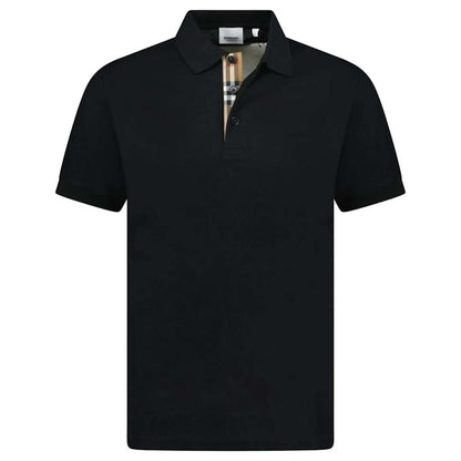 Burberry Hartford Check Placket Polo Black