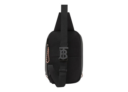 Burberry Horseferry Print Coated Canvas Backpack Black