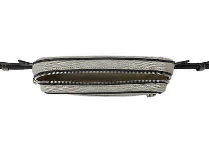 Burberry Horseferry Print Cotton Canvas Bum Bag Grey/Black