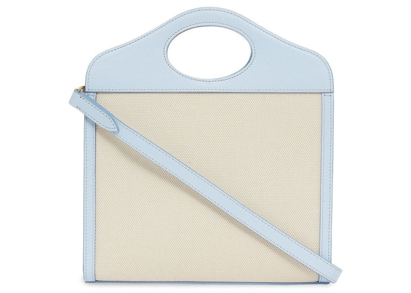 Burberry Horseferry Print Pocket Bag Mini White/Blue