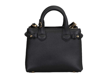 Burberry House Check Banner Mini Tote Bag Black