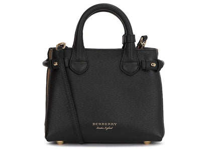 Burberry House Check Banner Mini Tote Bag Black