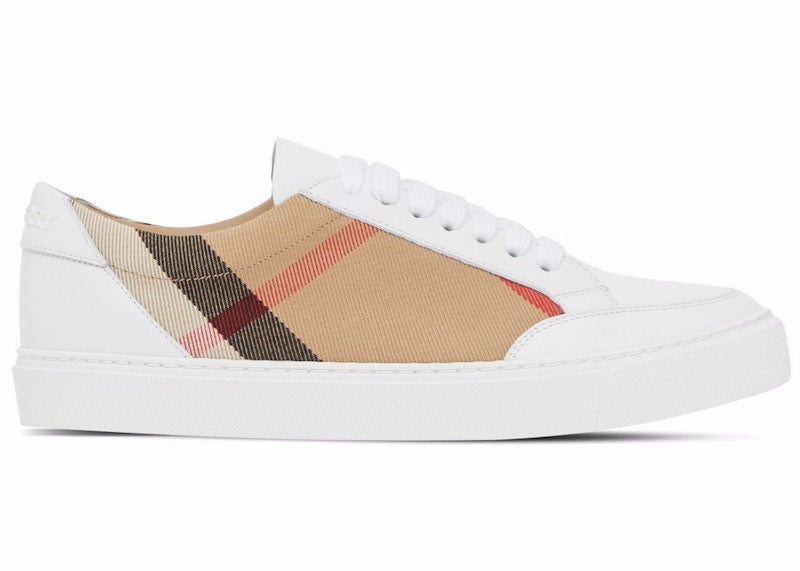Burberry House Check Low Top Optic White Archive Beige (Women's)