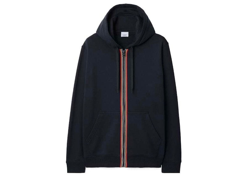 Burberry Hove Stripe Zip Hoodie Navy/Black