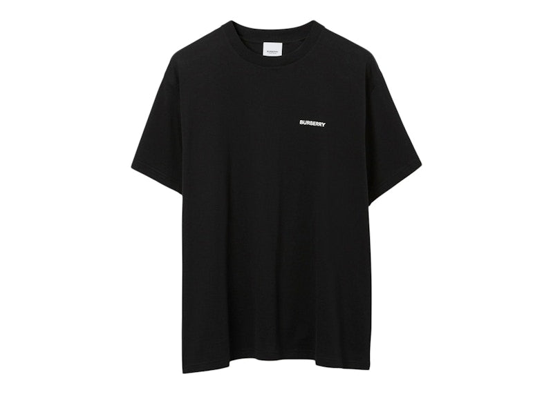 Burberry Ice Cream Print Cotton T-shirt Black