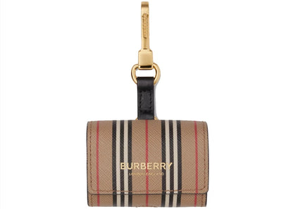 Burberry Icon Stripe E-canvas AirPods Pro Case Archive Beige