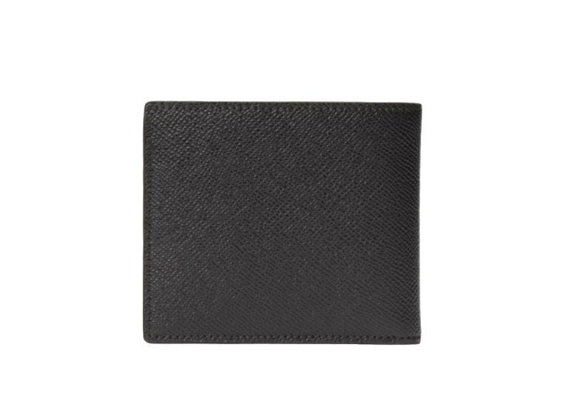 Burberry Icon Stripe Leather International Bifold Wallet Black