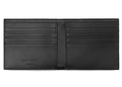 Burberry International Bifold Wallet Monogram Leather (8 Card Slot) Black