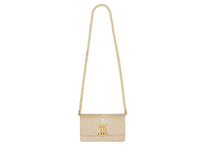 Burberry Jessie Stingray Print Shoulder Bag Gold