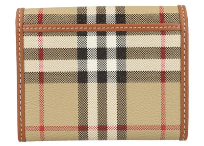 Burberry Lancaster Check Trifold Wallet Archive Beige
