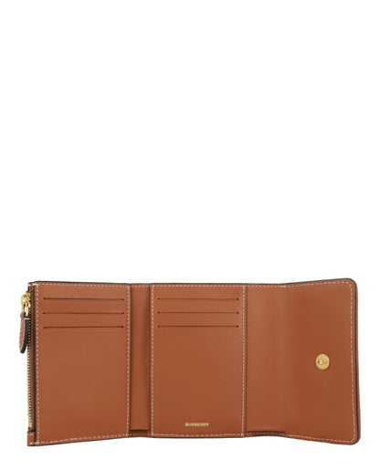 Burberry Lancaster Check Trifold Wallet Archive Beige