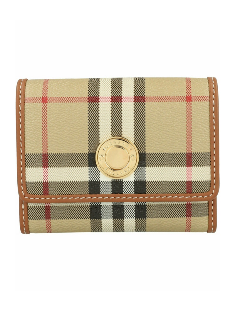 Burberry Lancaster Check Trifold Wallet Archive Beige