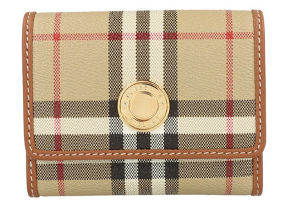 Burberry Lancaster Check Trifold Wallet Archive Beige
