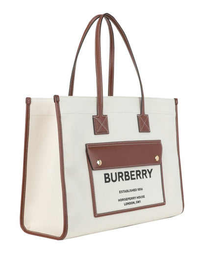 Burberry Medium Freya Tote Tan