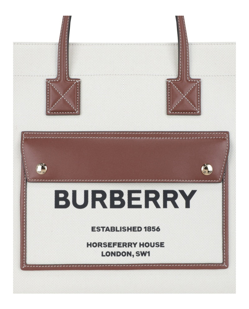Burberry Medium Freya Tote Tan