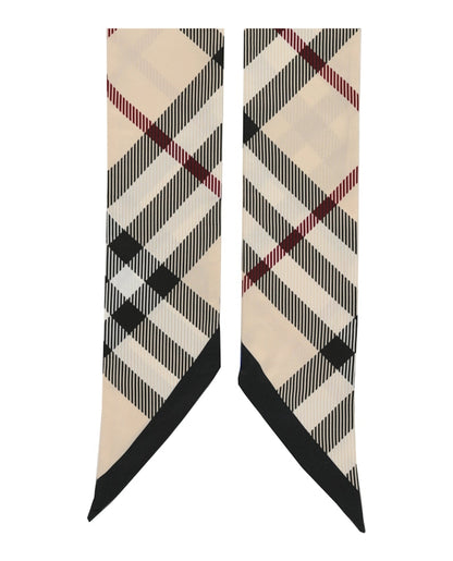 Burberry Large Vintage Check Silk Scarf Stone