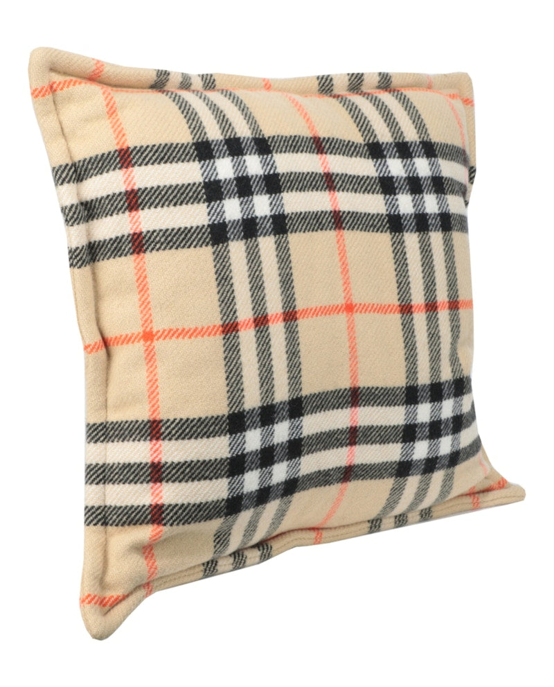 Burberry Large Vintage Check Throw PIllow Sand