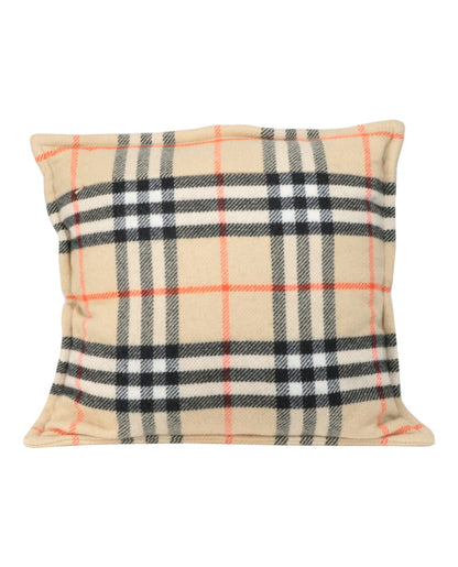 Burberry Large Vintage Check Throw PIllow Sand