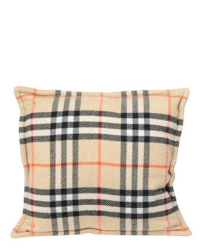 Burberry Large Vintage Check Throw PIllow Sand