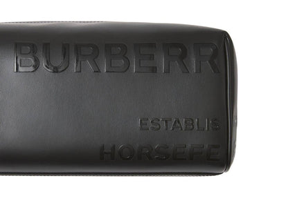 Burberry Leather Horseferry Toiletry Bag Black