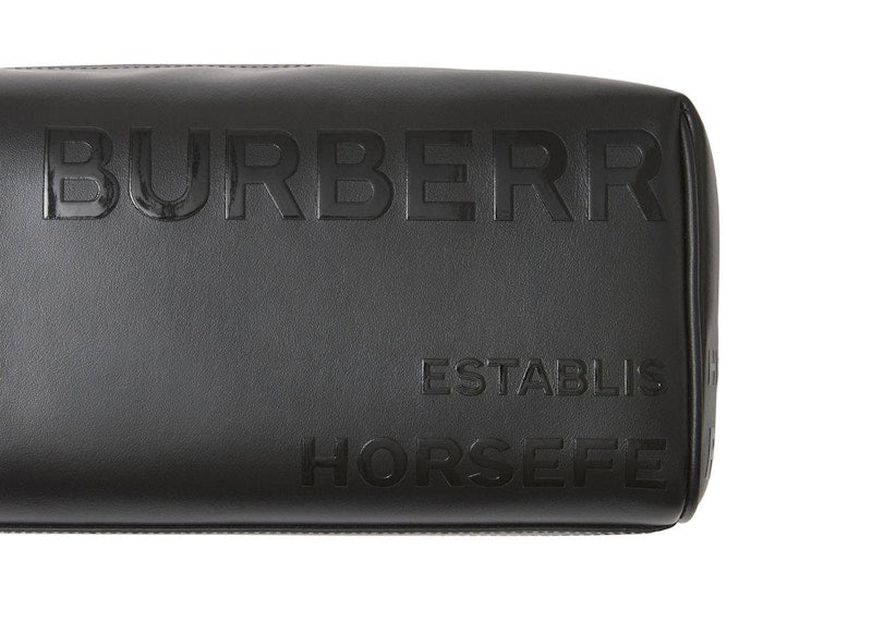 Burberry Leather Horseferry Toiletry Bag Black