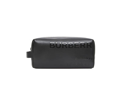 Burberry Leather Horseferry Toiletry Bag Black