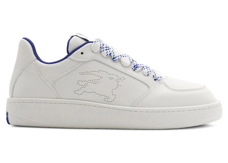 Burberry Leather Stock Sneaker Perforated Equestrian Knight White (Women's)