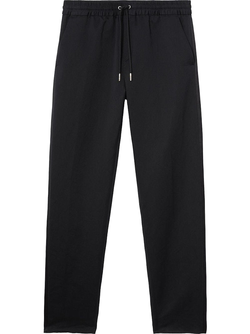 Burberry Linen Cotton Blend Sweatpants Black