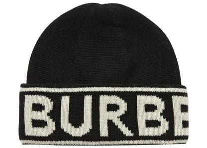 Burberry Logo Beanie Black