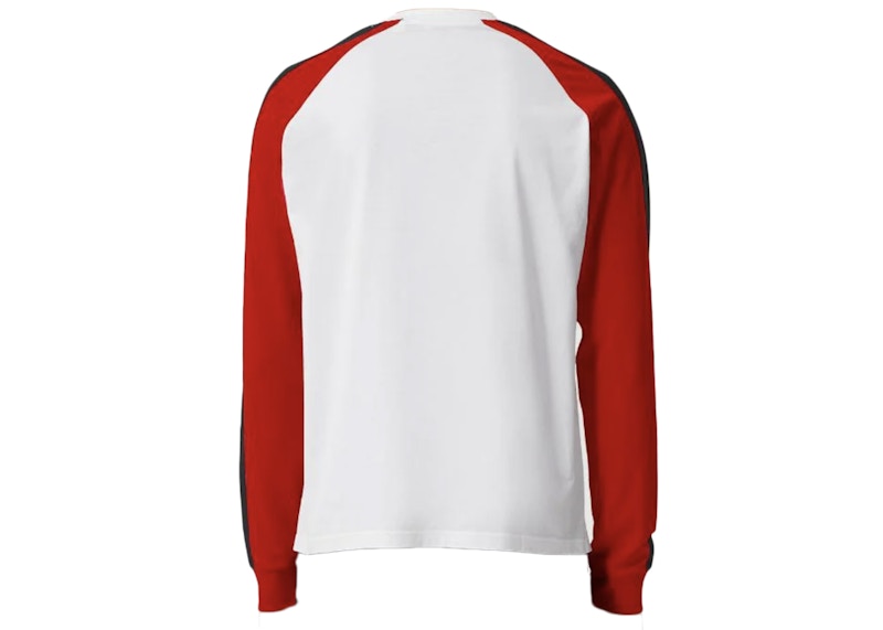 Burberry Logo-Embroidered Colour-Block Sweatshirt White/Red/Blue