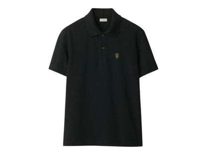 Burberry Logo Embroidered Regular Fit Polo Shirt 80998821 Coal