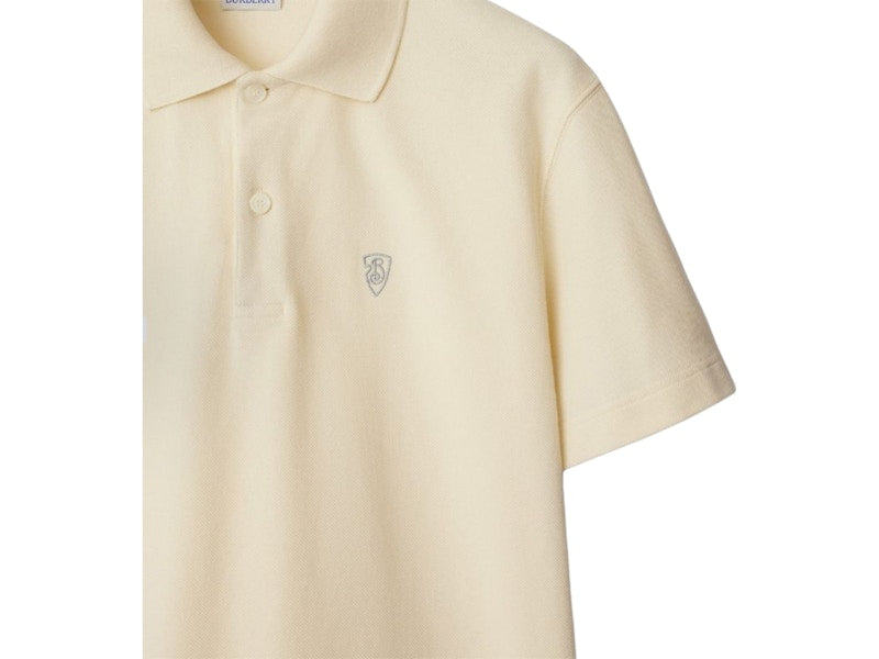 Burberry Logo Embroidered Regular Fit Polo Shirt 80998831 Tundra