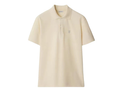 Burberry Logo Embroidered Regular Fit Polo Shirt 80998831 Tundra