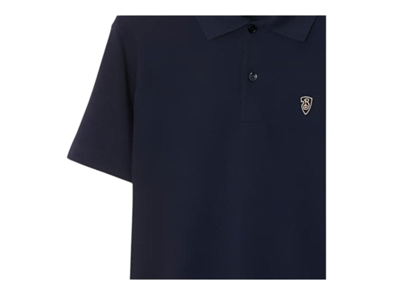 Burberry Logo Embroidered Regular Fit Polo Shirt 80998841 Storm