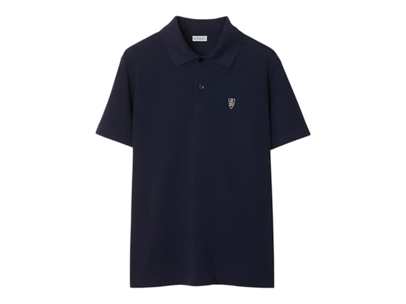 Burberry Logo Embroidered Regular Fit Polo Shirt 80998841 Storm