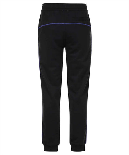 Burberry Logo Graphic Applique Cotton Jogging Sweatpants Black