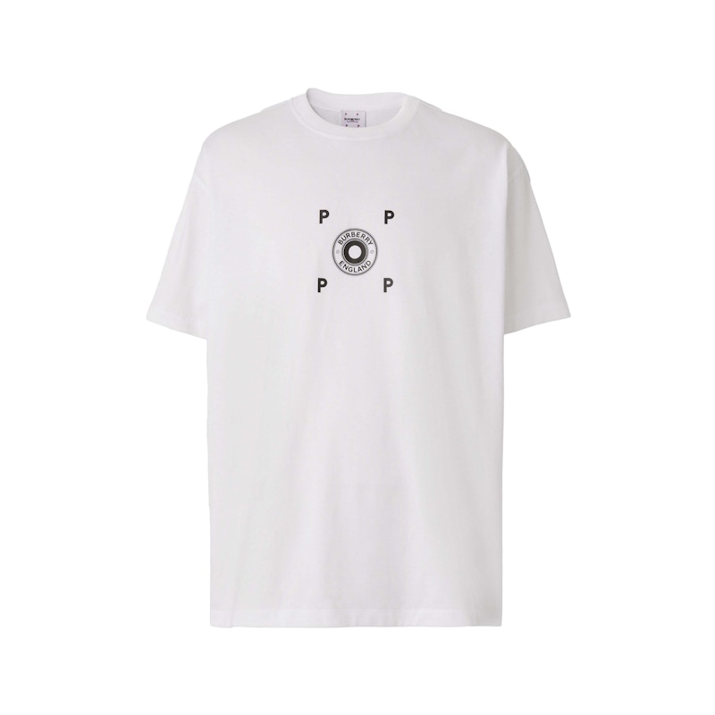 Burberry Logo Graphic Cotton T-shirt White