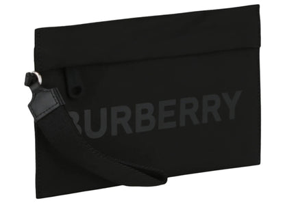 Burberry Logo Nylon Pouch Black