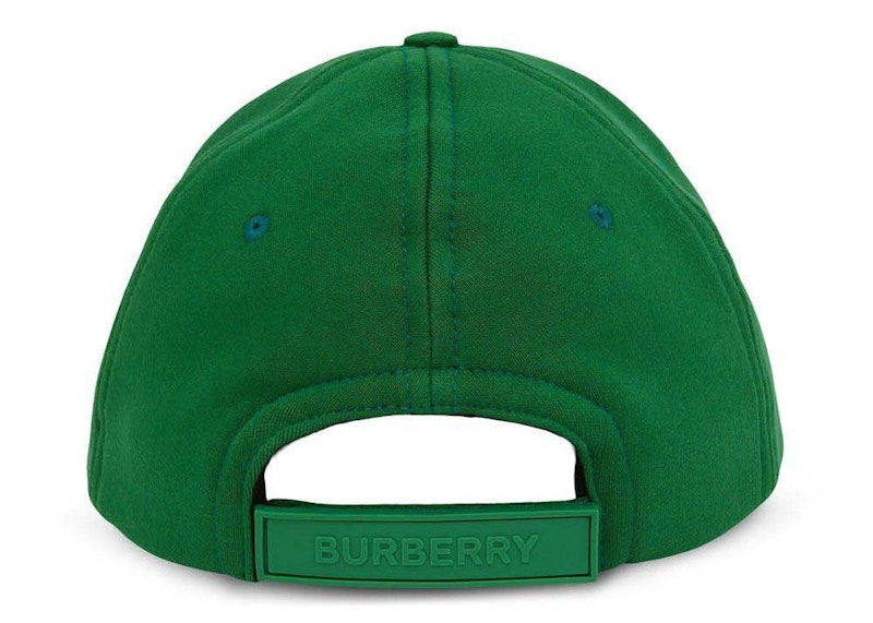 Burberry Logo-Patch Cap Green