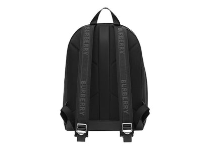 Burberry Logo Print Nylon Backpack Black