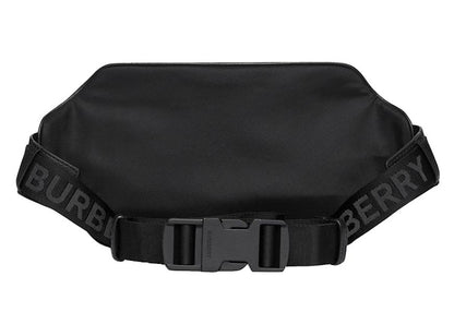 Burberry Logo Print Nylon Bum Bag Black