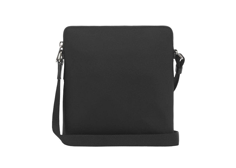 Burberry Logo Print Nylon Crossbody Bag Black