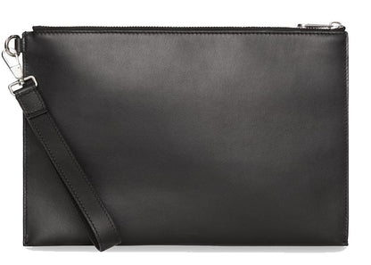 Burberry Logo Print Zip Pouch 6 Slot Black