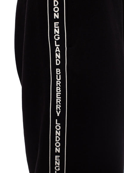 Burberry Logo Tape Pants Black/White