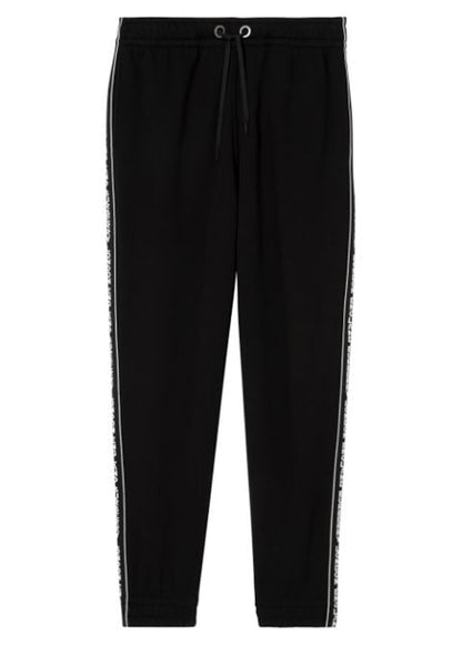Burberry Logo Tape Pants Black/White